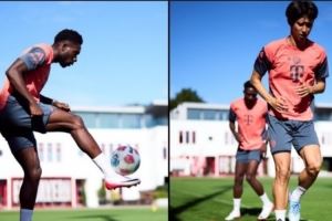 好消息！拜仁官方：戴维斯恢复有球训练，伊藤洋辉恢复跑步训练