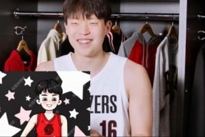 瀚森的越洋信箱第二期上线 杨瀚森点赞球迷为自己画的Q版画像